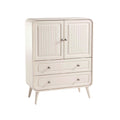 **Armoire de rangement moderne avec portes à volets et tiroirs**
