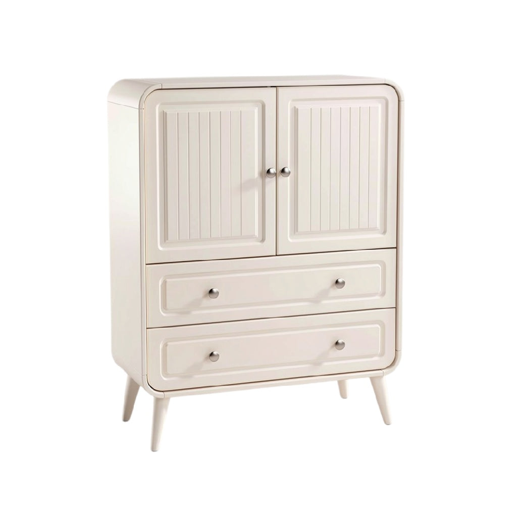 **Armoire de rangement moderne avec portes à volets et tiroirs**