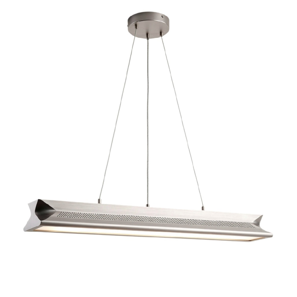 **Luminaire suspendu linéaire en acier inoxydable avec éclairage LED**